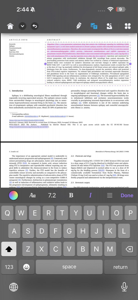 updf v rámci úpravy pdf