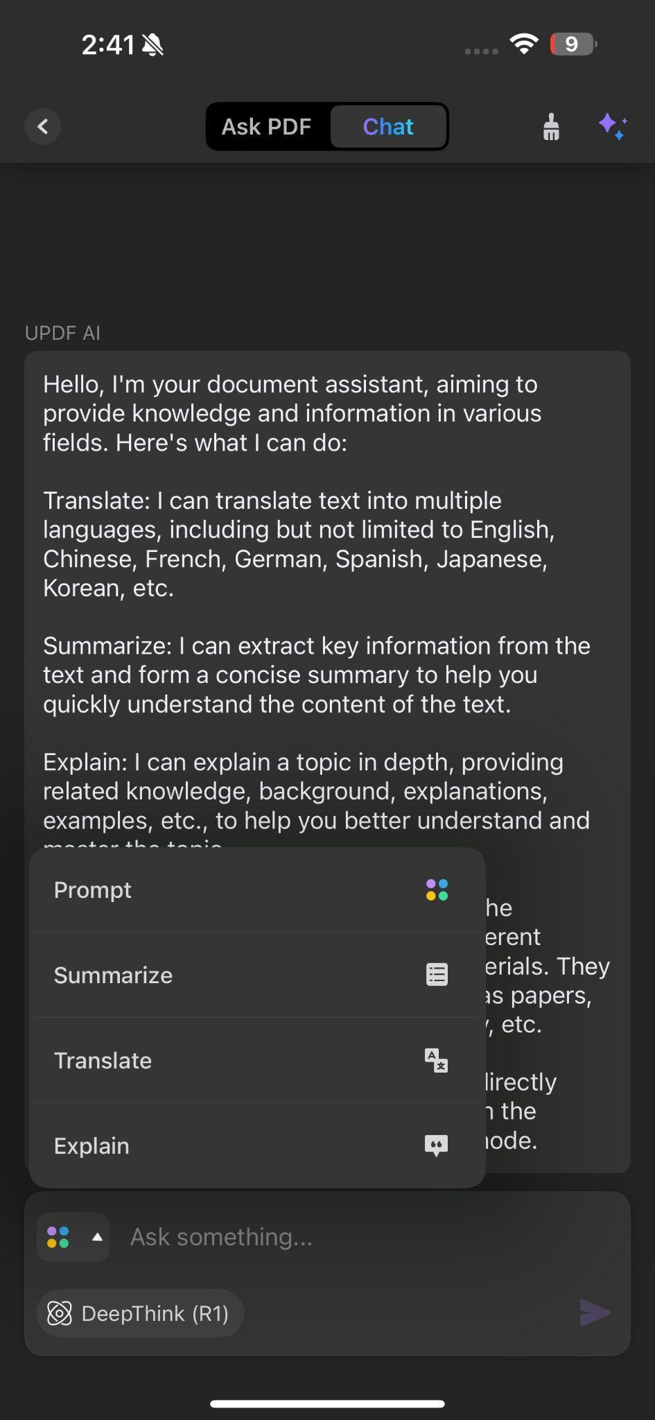 rozmlouvání s PDF na iOS 26