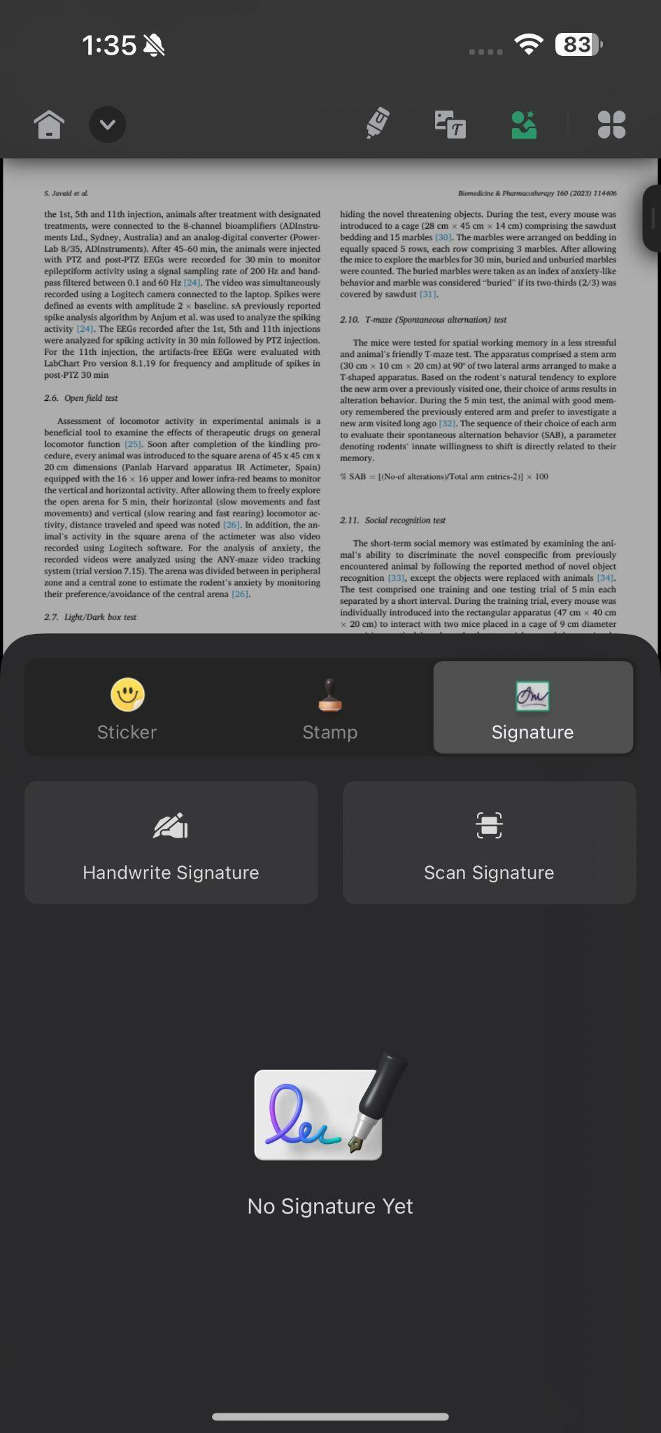 podpisovat jakýkoli soubor na iPhone