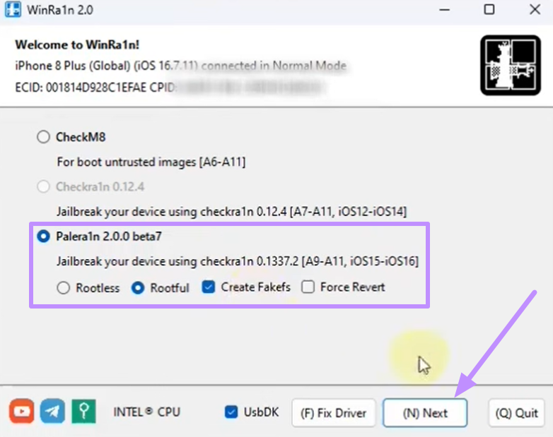 Erstellen Sie Fakefs mit Winra1n