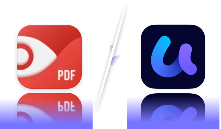 UPDF vs PDF Expert banner logo