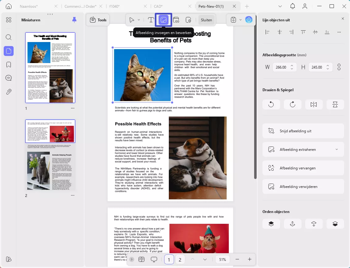 afbeeldingen toevoegen aan pdf