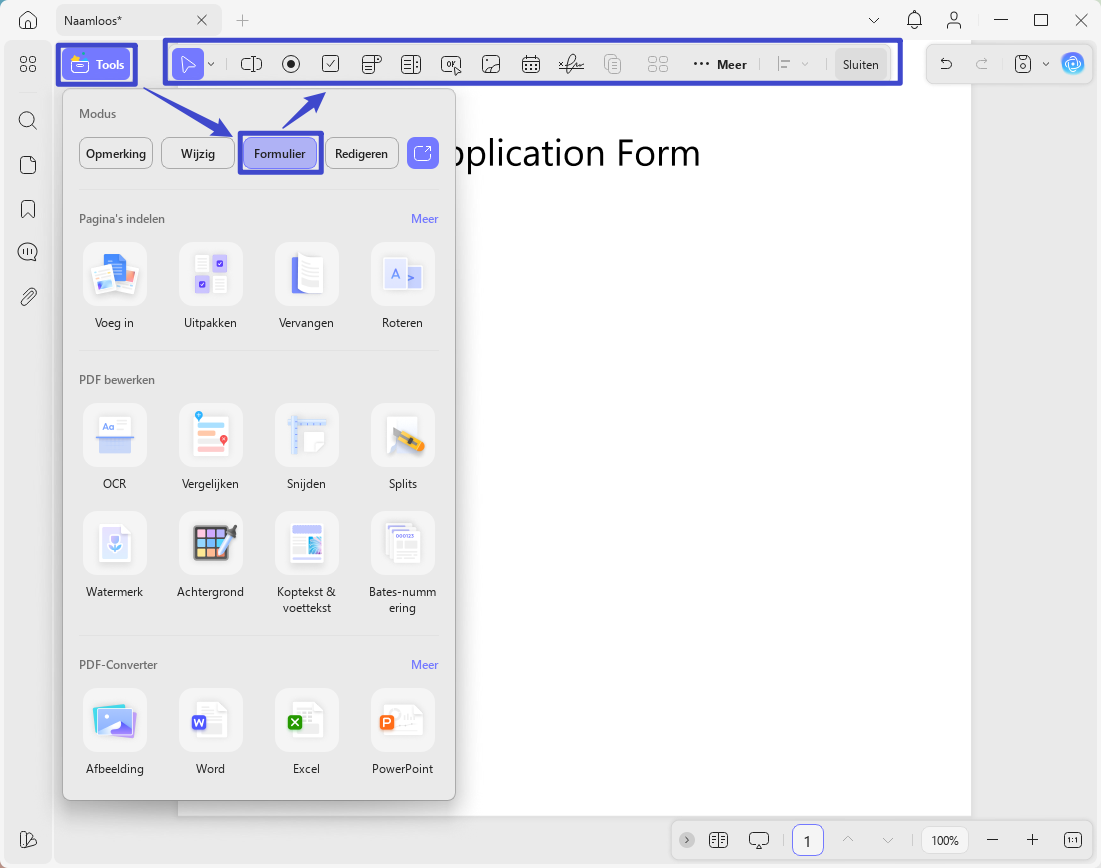 tekstveld toevoegen aan PDF met UPDF op Windows