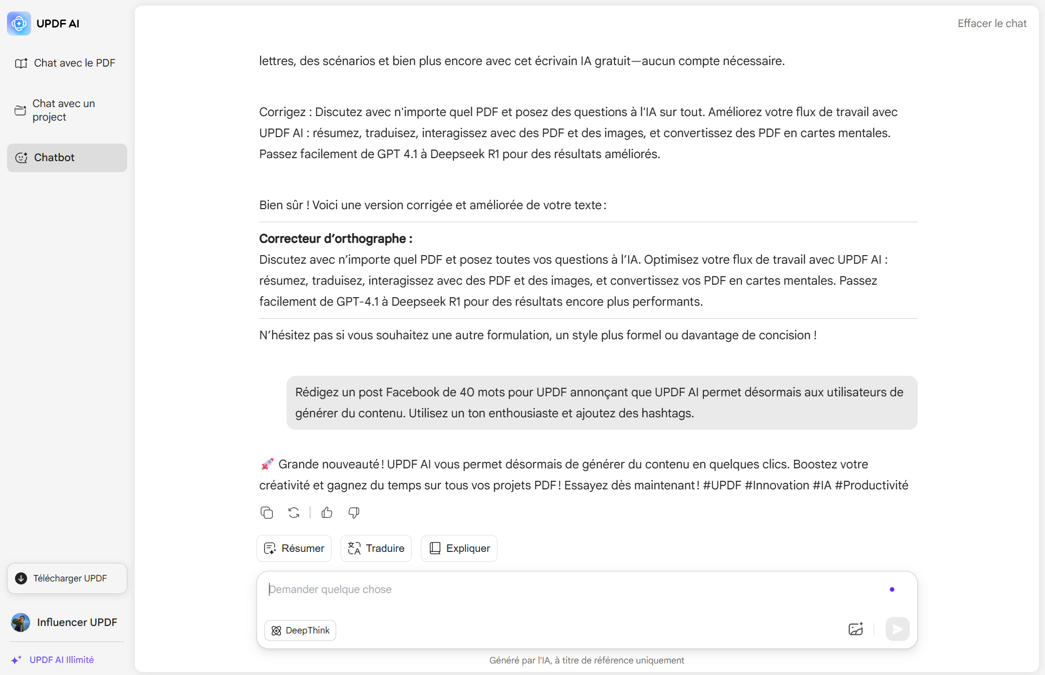 comment utiliser l’écrivain AI UPDF