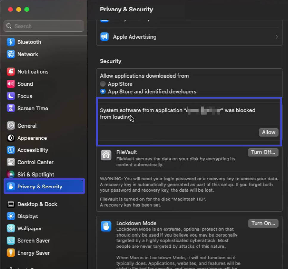allow to download mac