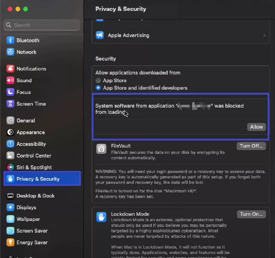 allow to download mac