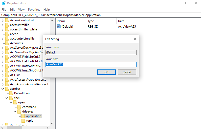 change the key name registry editor
