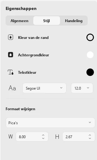 kies de tekeneigenschappen updf windows 2