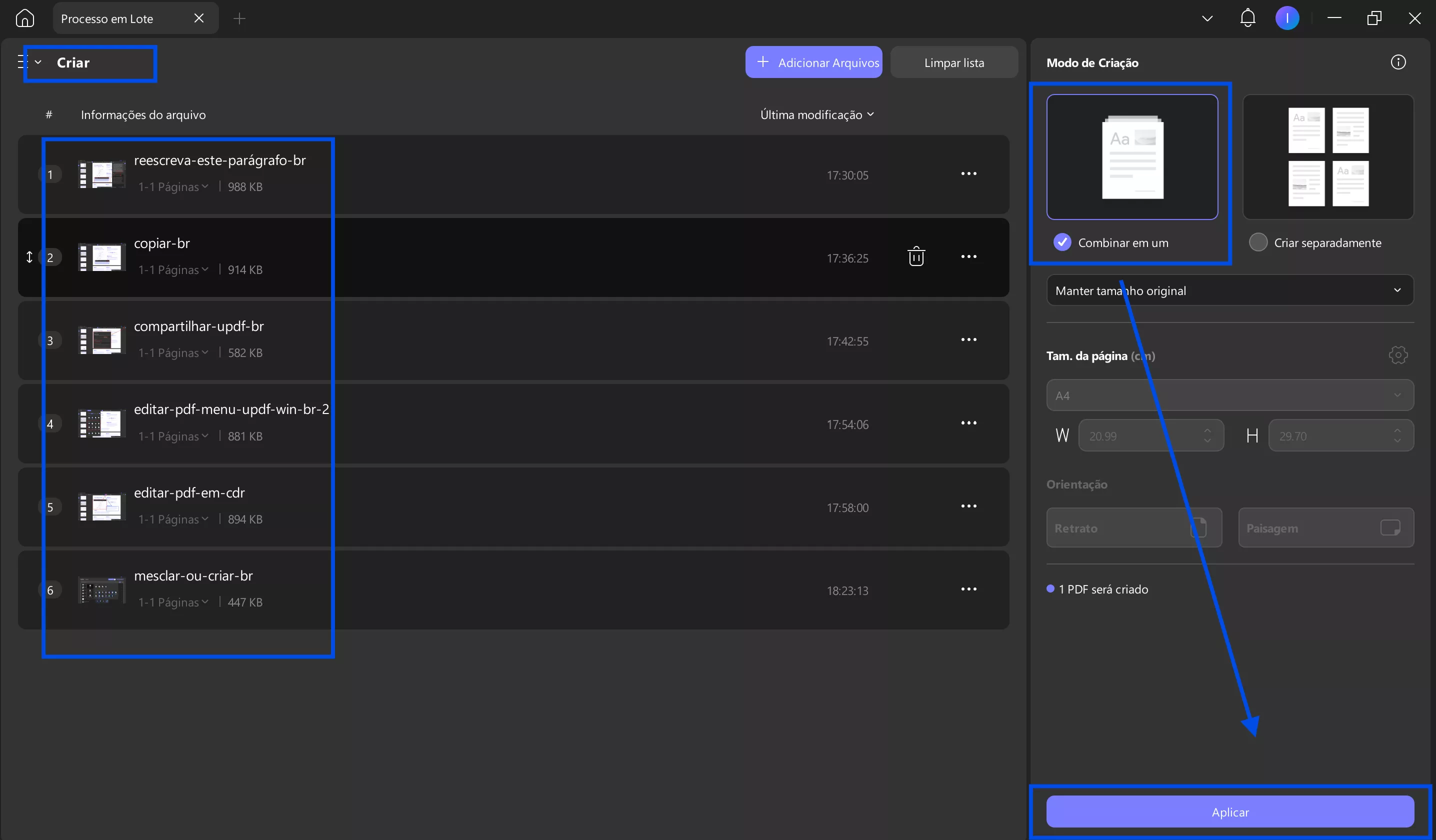 baixar pdf de um site abrir capturas de tela