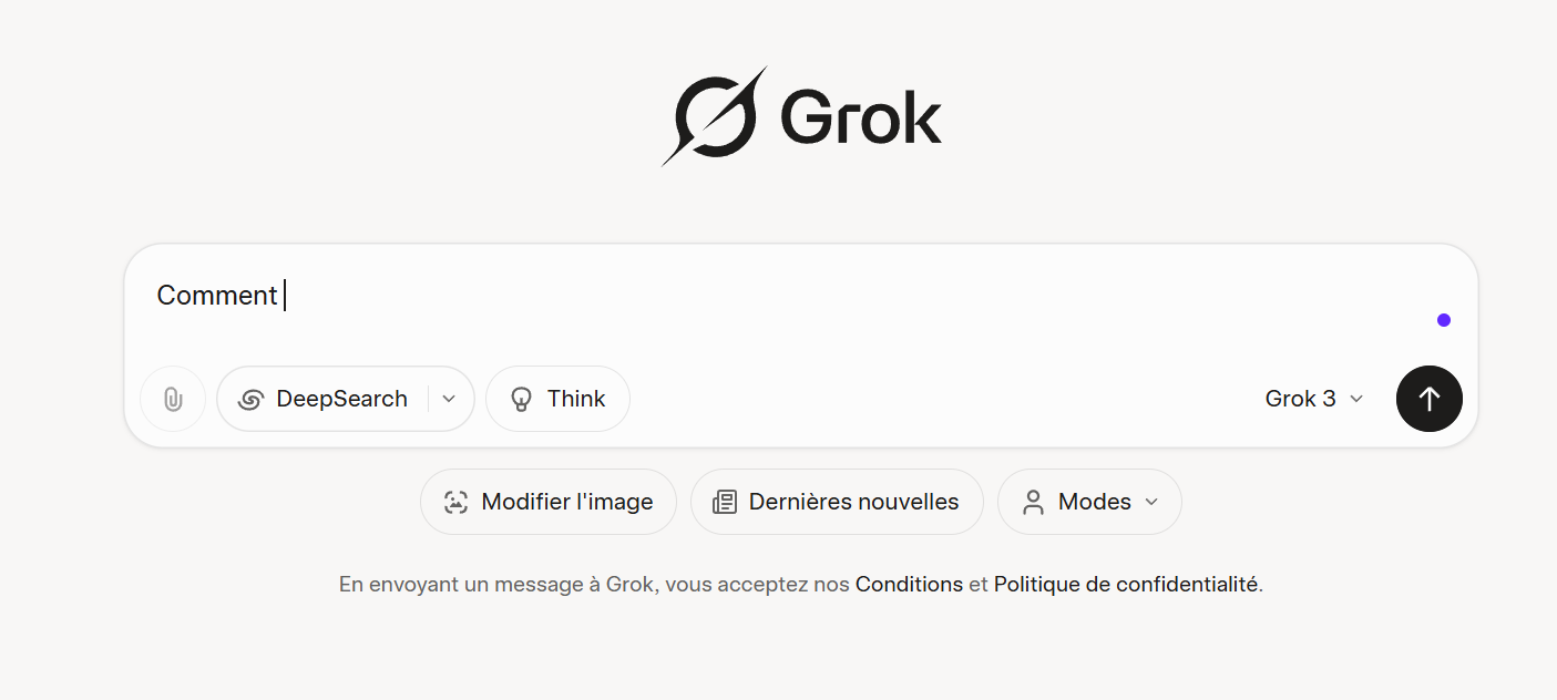 entrez l'invite pour utiliser grok