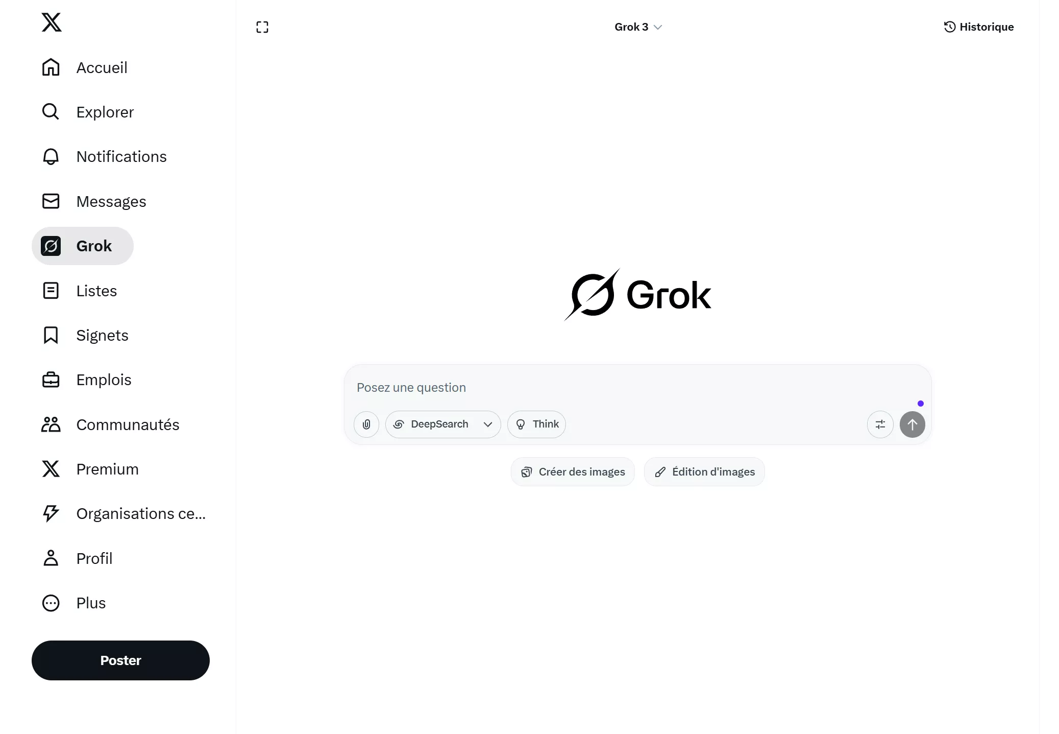 grok AI sur X