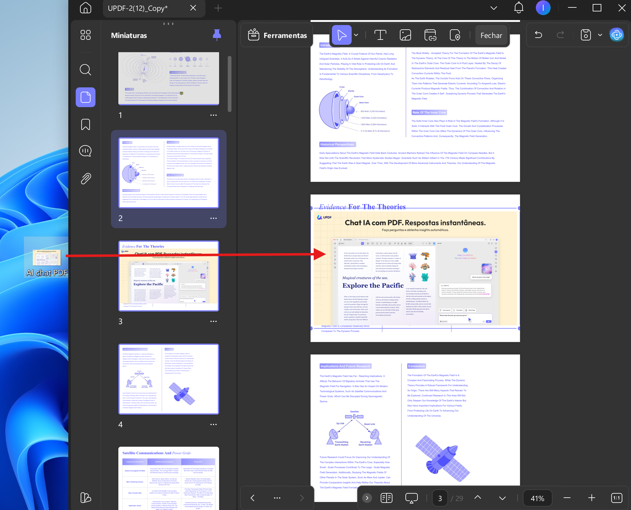 drag images directly from desktop to the content area