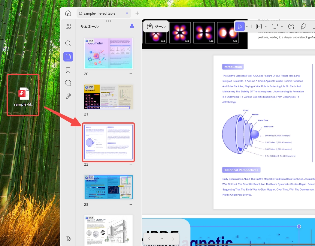 drag images directly from desktop to the content area