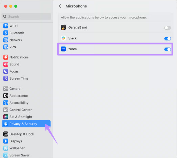 enable the mic mac