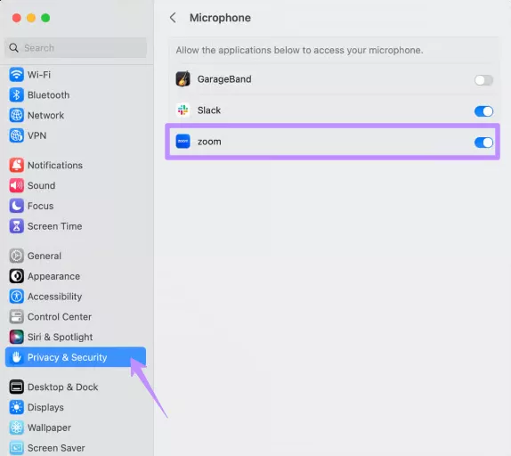 enable the mic mac