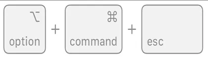 force quit shortcuts mac