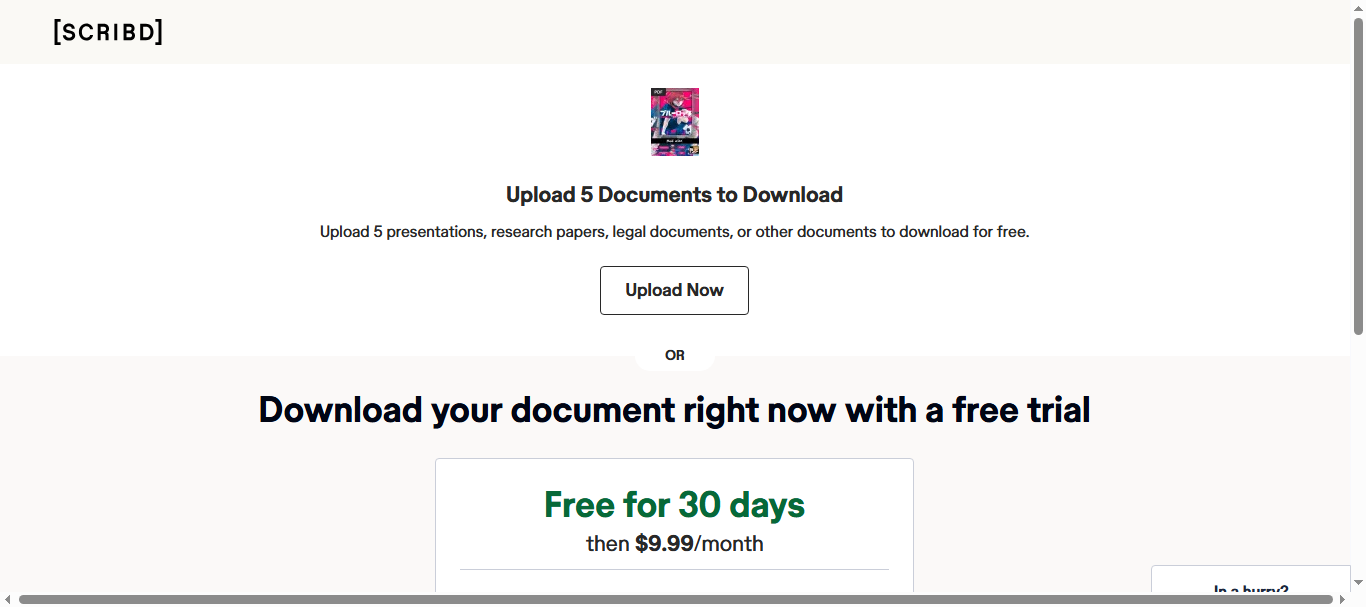 fulfill the requirement or pay to become a member scribd