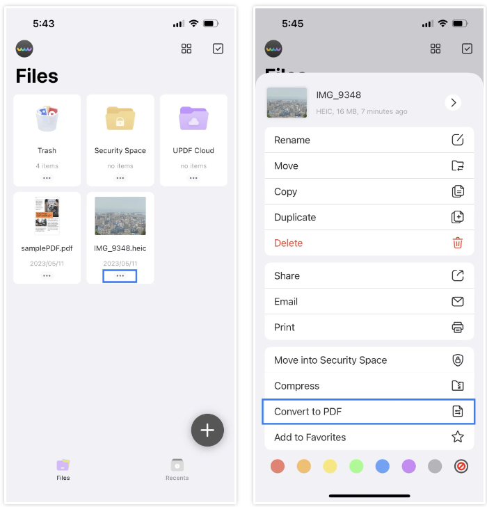 在 iPhone 上將螢幕截圖儲存為 PDF