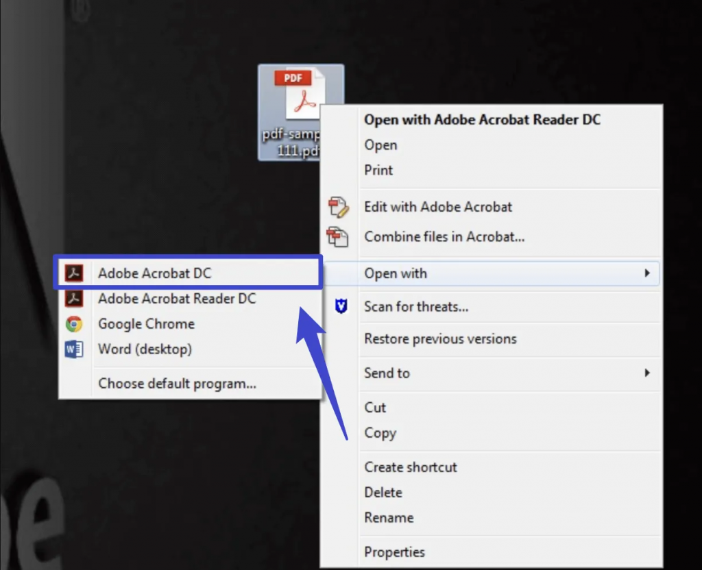 以 Adobe Acrobat 開啟檔案