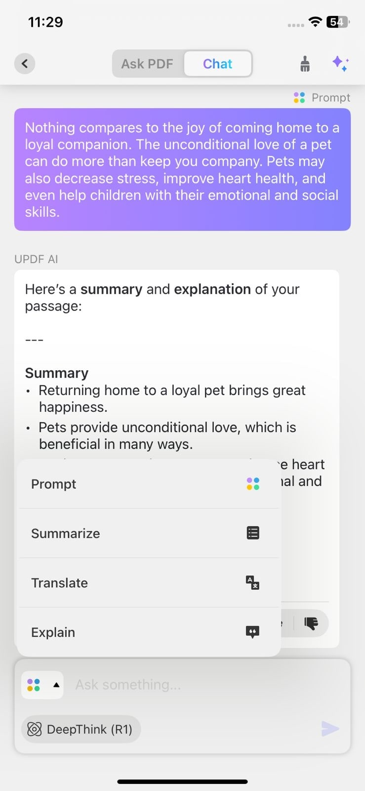 prompts explain pdf updf ai