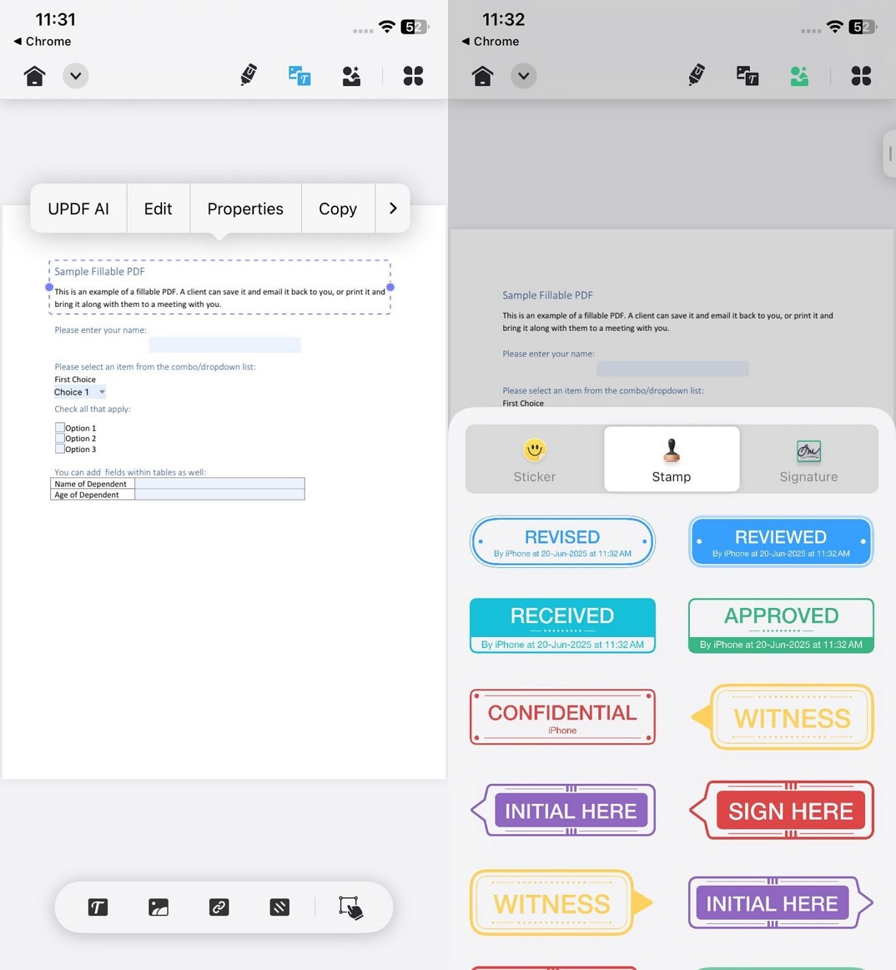 ios 26 fill and sign pdf form