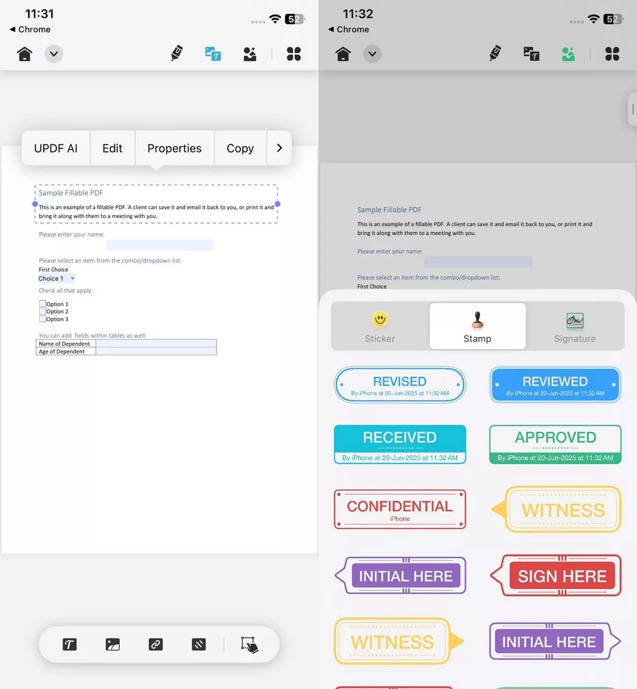 ios 26 fill and sign pdf form