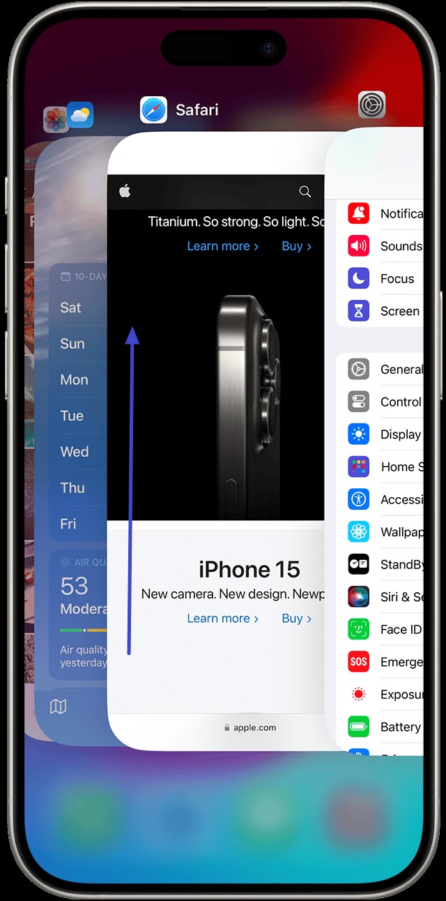 Hintergrund-Apps schließen