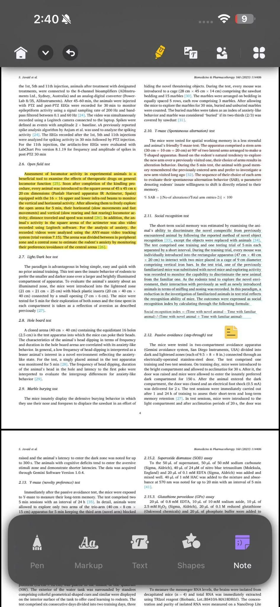 mark up pdf with updf