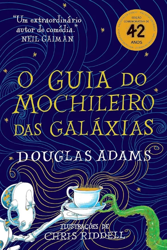 os livros mais divertidos de todos os tempos. o guia do mochileiro das galáxias é uma leitura divertida e inteligente.