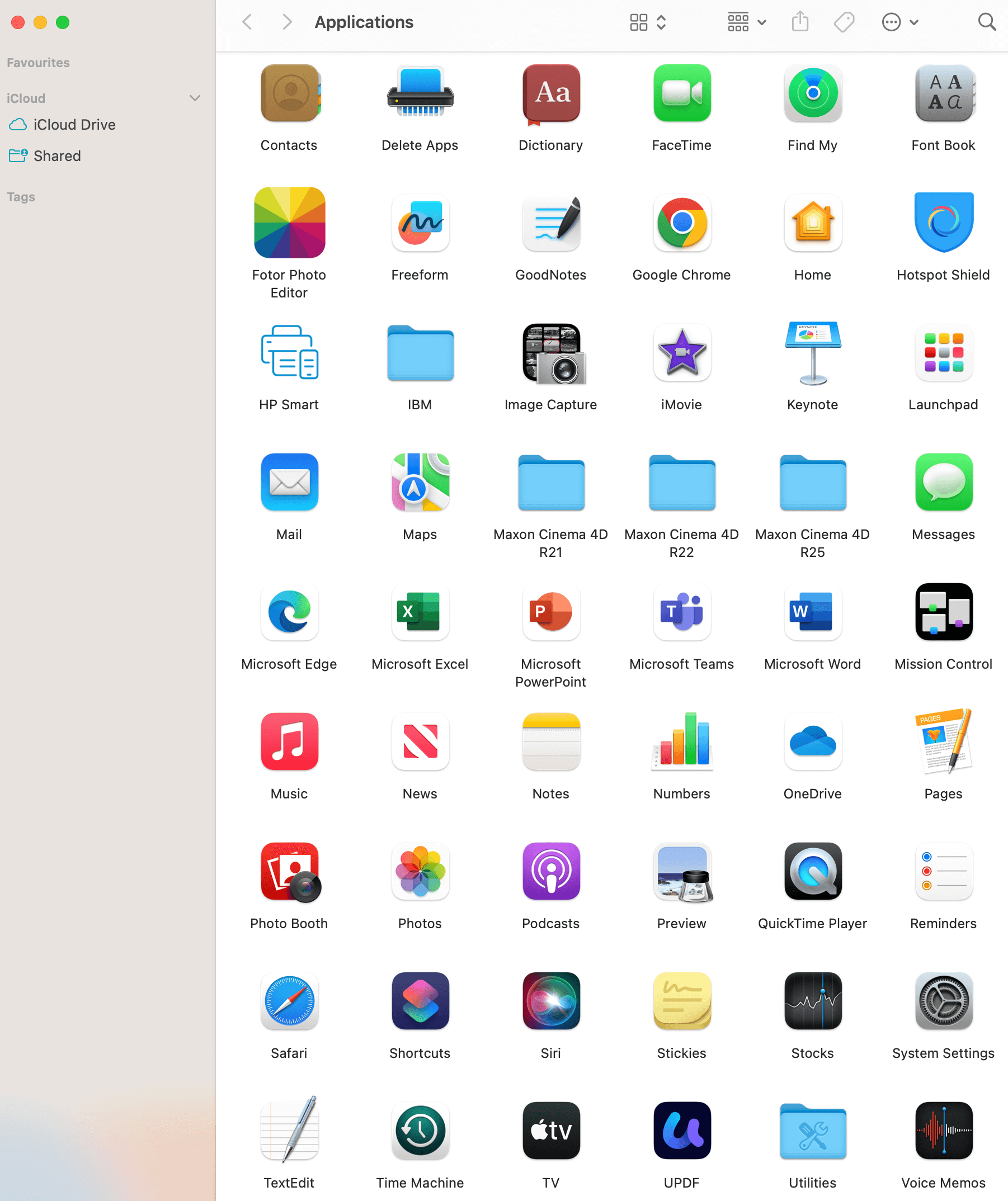 move the app to application mac