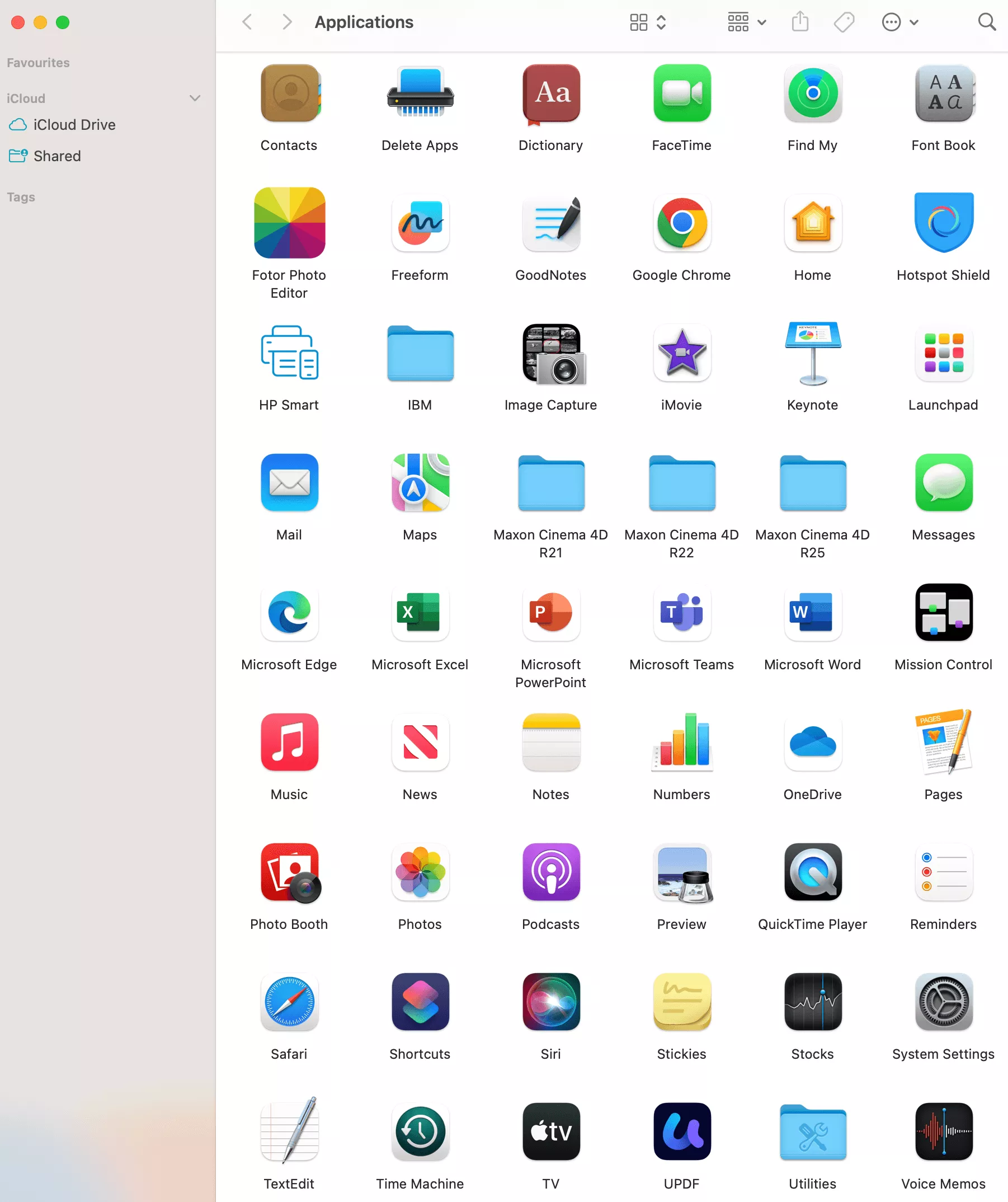 move the app to application mac