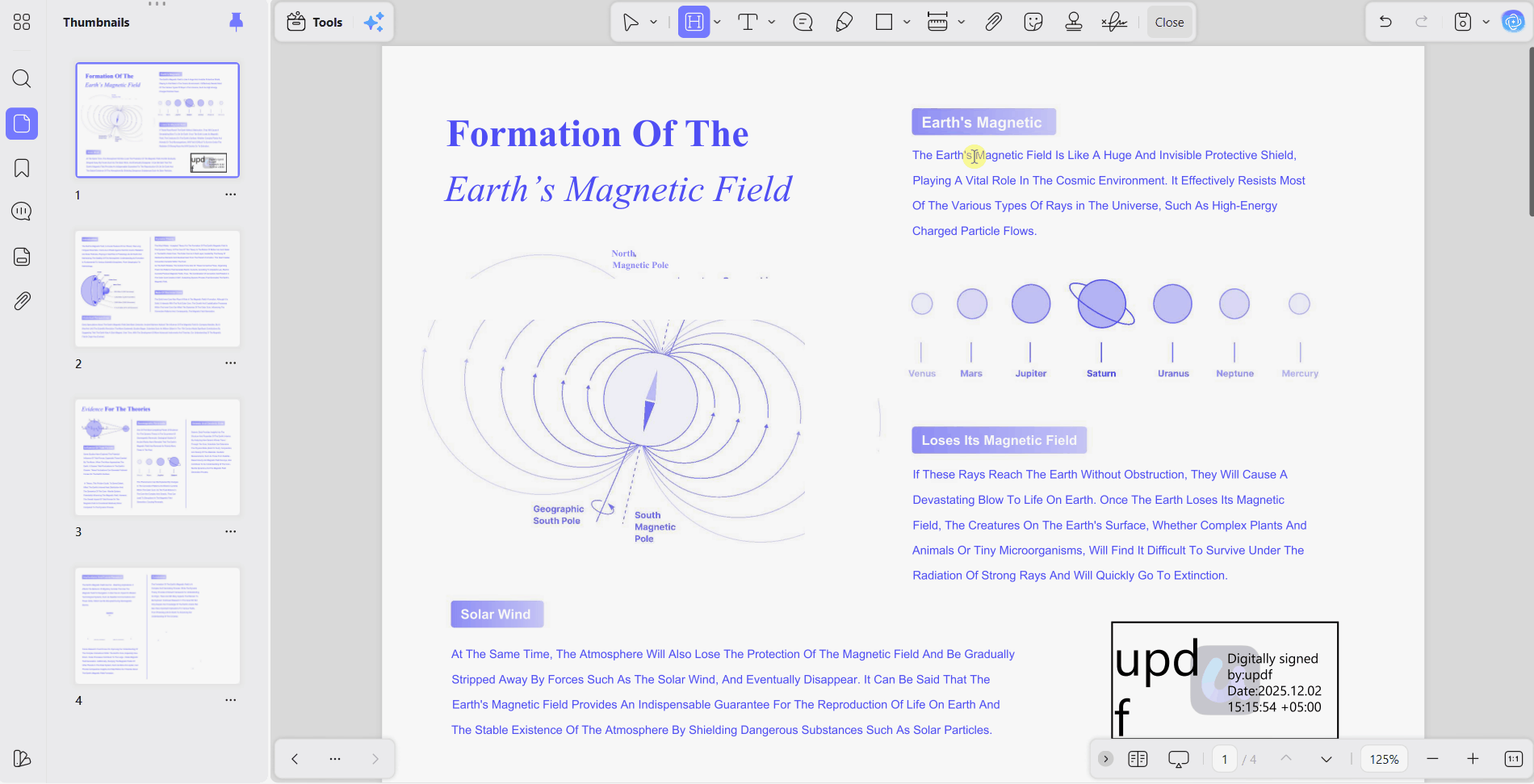 annotate organize pdf pages updf
