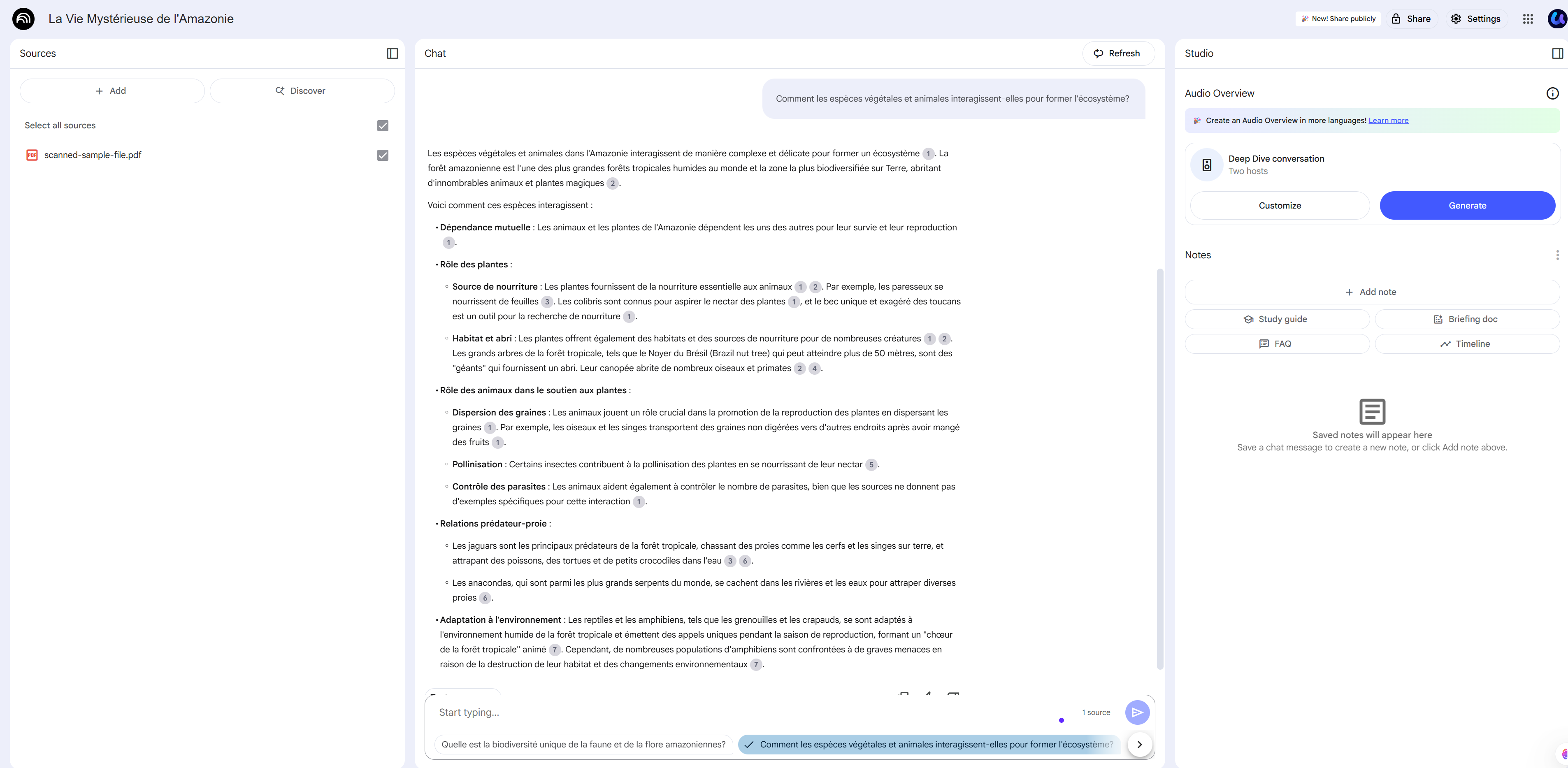 discuter avec notebooklm AI