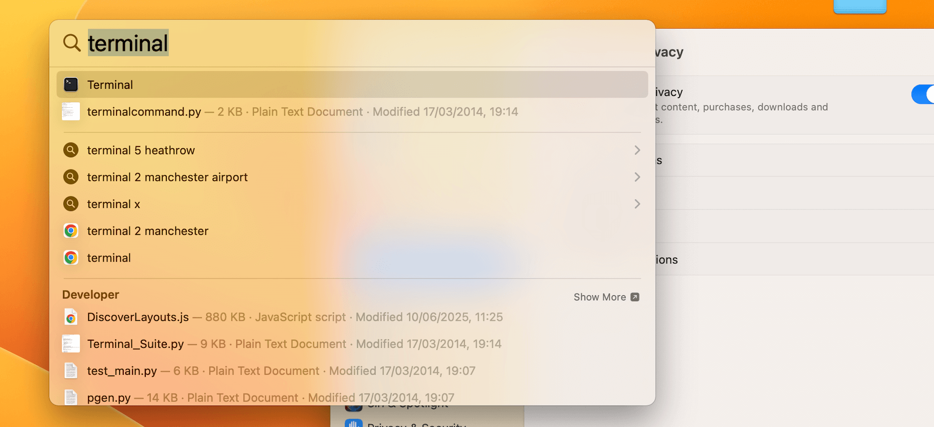 open terminal mac