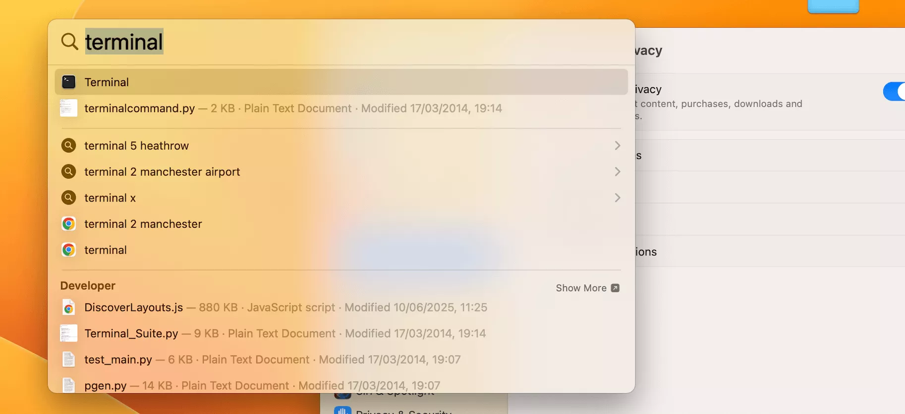 open terminal mac