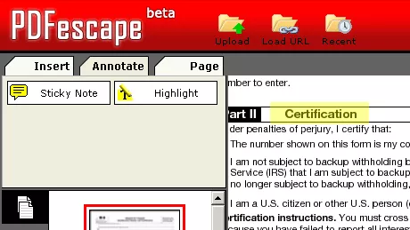 pdf escape annotation tool