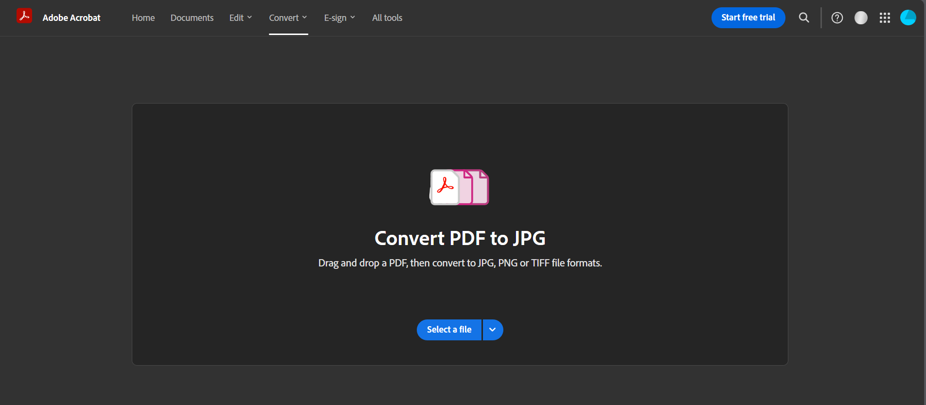converter pdf para jpg em adobe acrobat