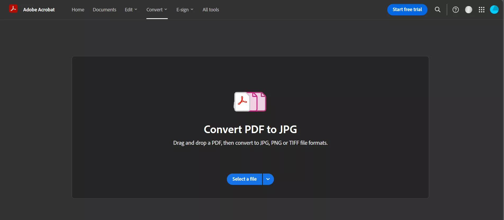 converter pdf para jpg em adobe acrobat