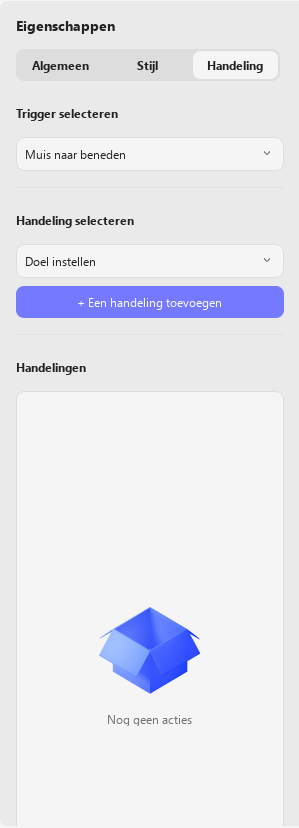 Kies de instellingen voor de tekenactie updf 2 windows