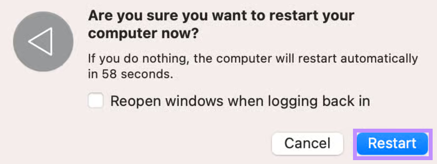 restart system
