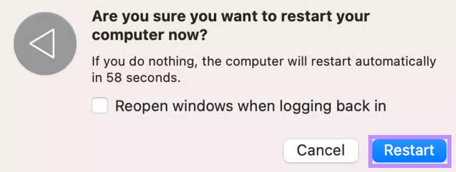 restart system