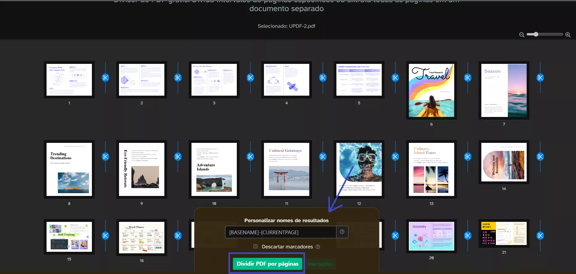 Dividir PDF por texto