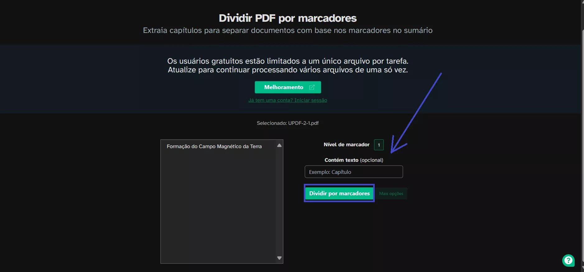 Dividir por favoritos