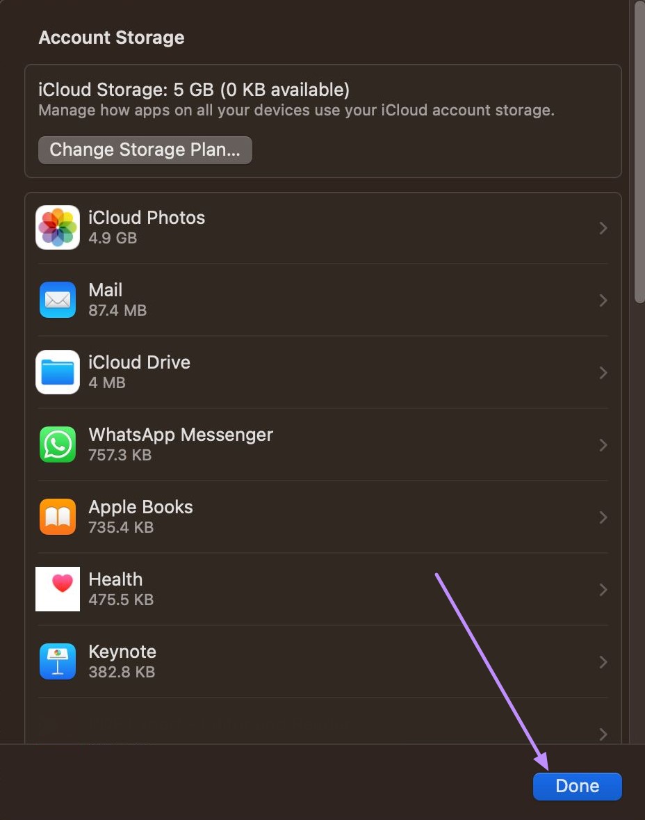 select data backup hit done macos