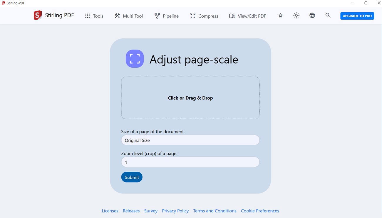 organize pdf using stirling pdf