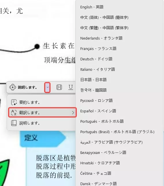 updfで中国語PDFを英語に翻訳する