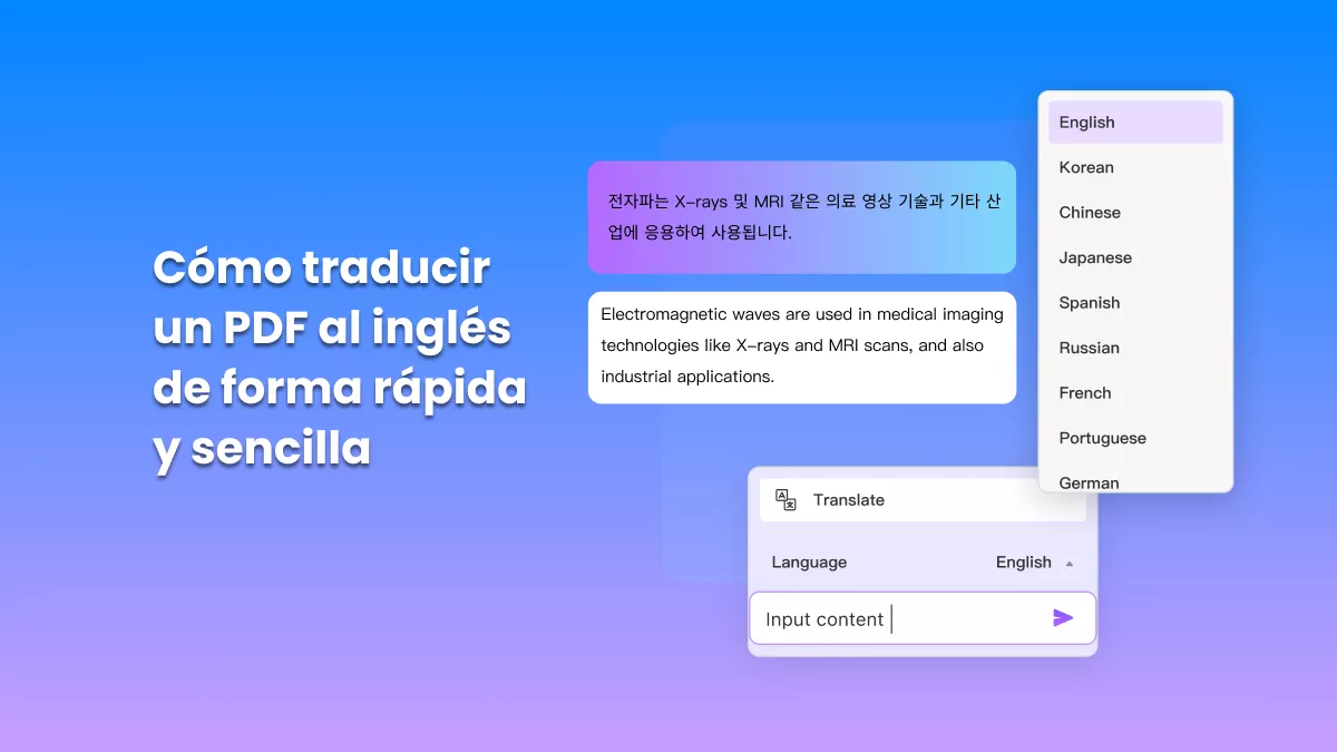 Cómo traducir un PDF al inglés de forma rápida y sencilla