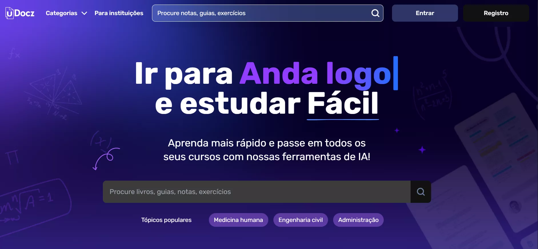 udocz menu