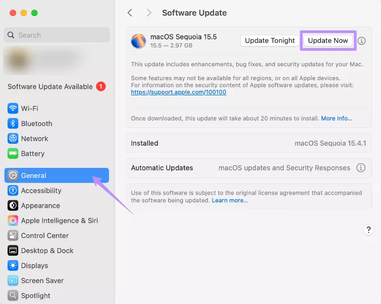 update your mac