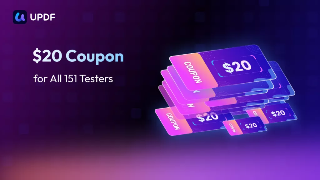 updf 2.0 $20 coupon for all participants